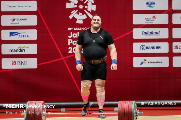 مسابقات آسیایی اندونزی - وزنه برداری سنگین وزن