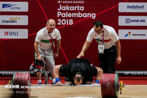 مسابقات آسیایی اندونزی - وزنه برداری سنگین وزن