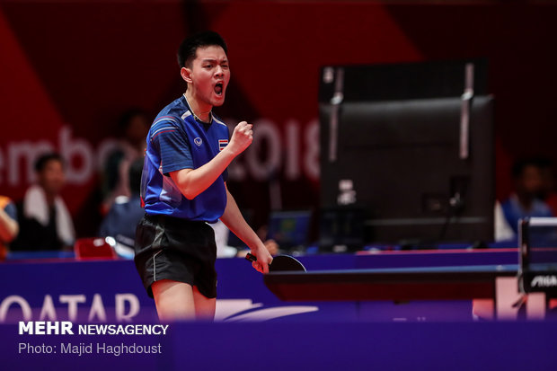 Iran vs Thailand in table tennis event of 2018 Asian Games