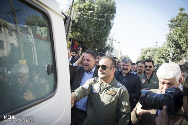 تشییع پیکر مطهر شهید سرهنگ خلبان «فتاحی» در کرمانشاه