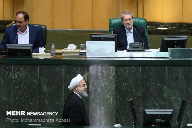 لاريجاني: تقرير أسئلة النواب وأجوبة روحاني لن يرفع إلى القوة القضائية
