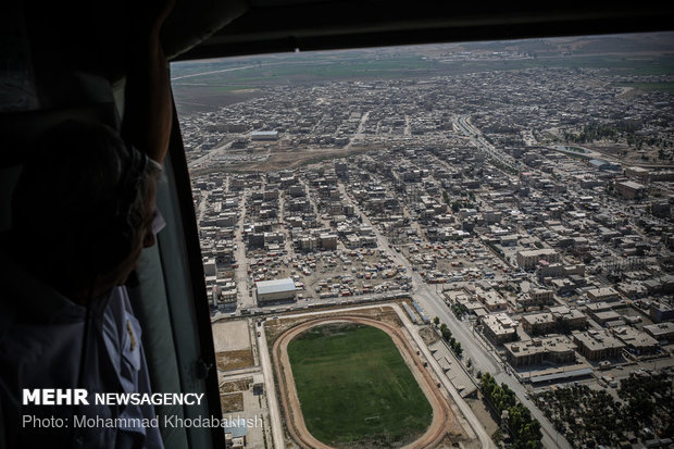 Aerial shots of Kermanshah quake-hit areas after 290 days