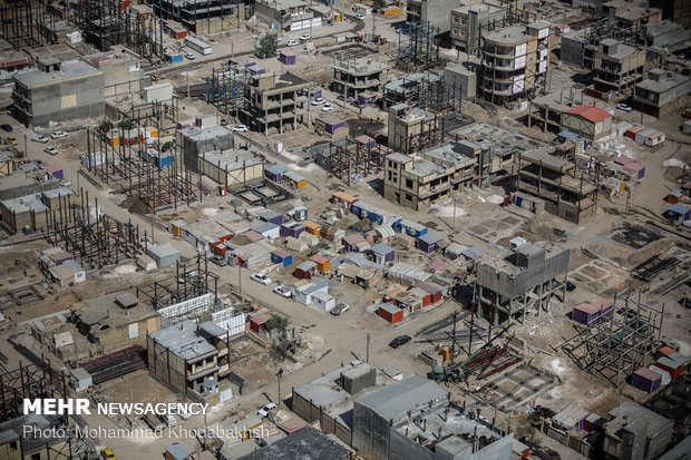 Aerial shots of Kermanshah quake-hit areas after 290 days