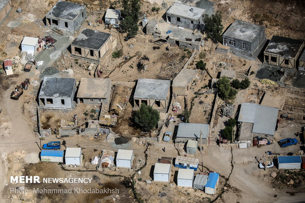 Aerial shots of Kermanshah quake-hit areas after 290 days