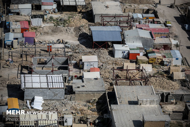 Aerial shots of Kermanshah quake-hit areas after 290 days