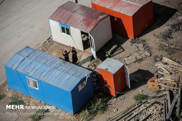 Aerial shots of Kermanshah quake-hit areas after 290 days