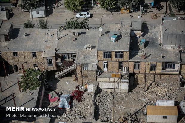 Aerial shots of Kermanshah quake-hit areas after 290 days