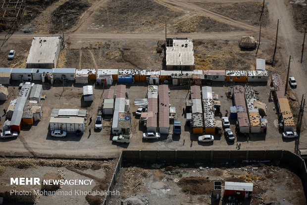 Aerial shots of Kermanshah quake-hit areas after 290 days