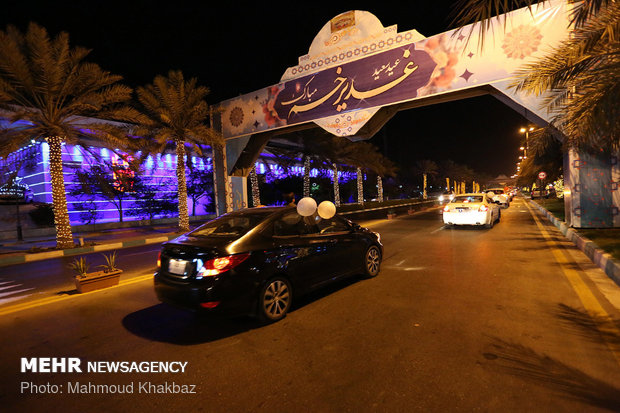 جشن شب عید غدیر در جزیره کیش