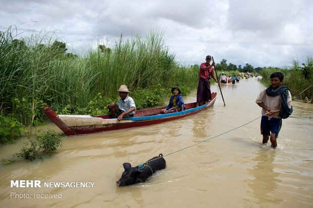 شکستن سد در میانمار‎