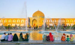 A view of the Sheikh Lotfollah Mosque in Isfahan