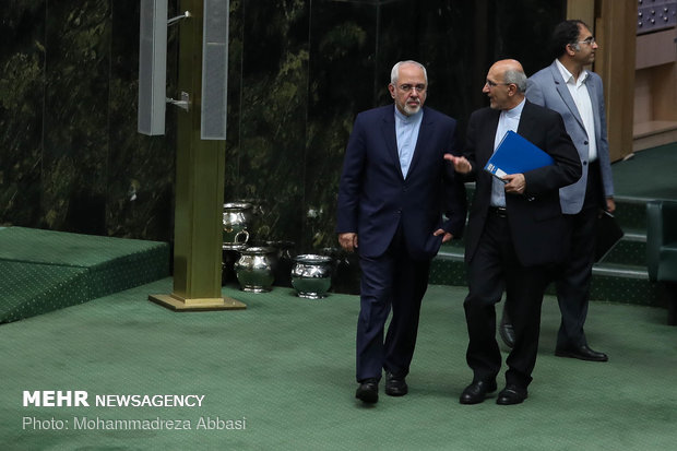 FM Zarif before Parliament