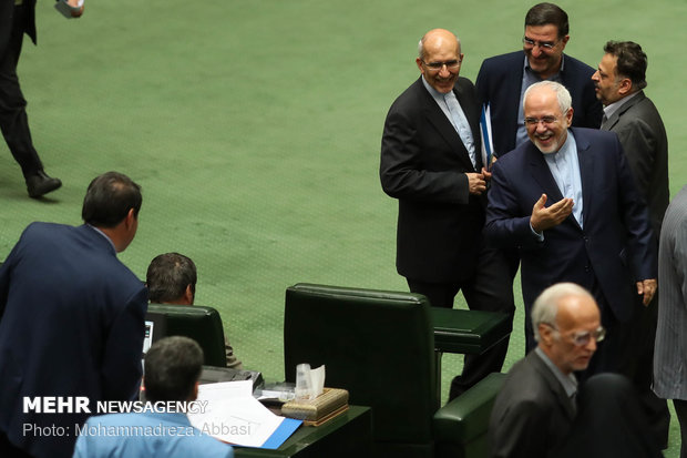 FM Zarif before Parliament