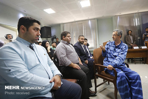 جلسه علنی رسیدگی به اتهامات رحیم مشایی رئیس دفتر رئیس جمهور سابق