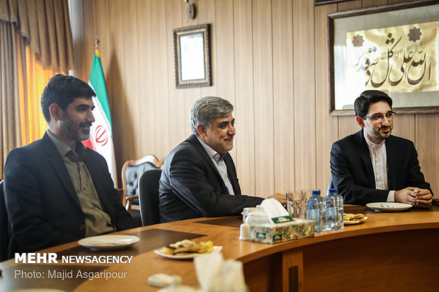 AZERTAC News Agency’s CEO visits MNA HQ in Tehran 