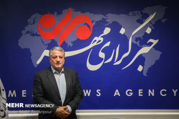 زيارة رئيس المجلس البلدي في طهران محسن هاشمي الى وكالة مهر للأنباء