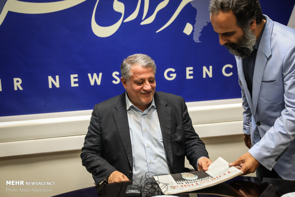 حضور رئیس شورای شهر تهران در خبرگزاری مهر