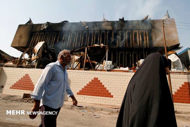 Basra’da valilik binası ateşe verildi