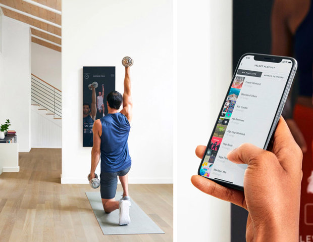 آینه ای که در خانه با شما ورزش می کند