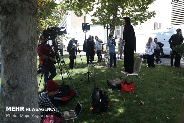 خبرنگاران حاضر در محل برگزاری نشست روسای جمهور ایران، روسیه و ترکیه