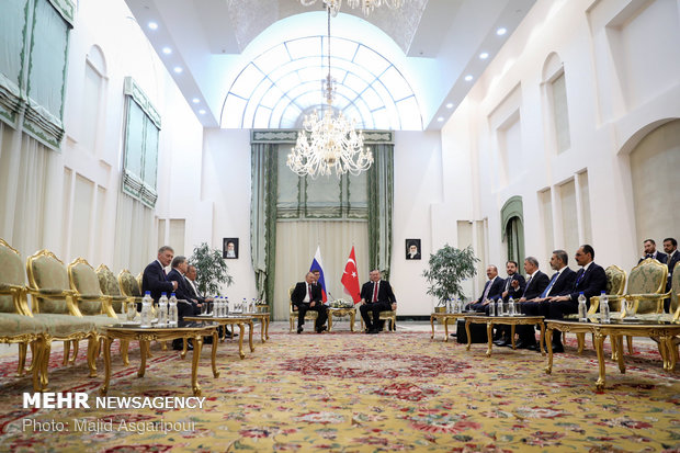 Russian and Turkish presidents meet in Tehran
