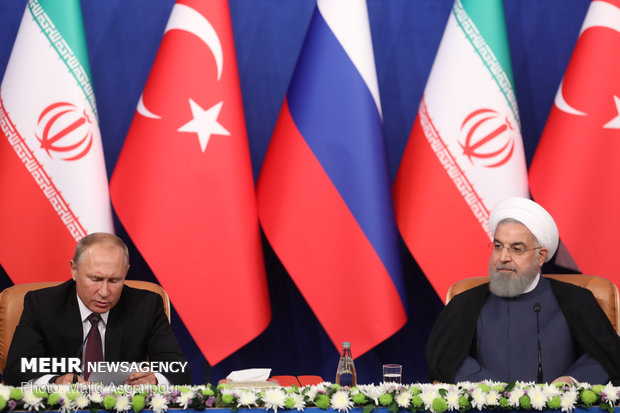 Press conference of Tehran Trilateral Summit on Syria