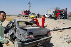 واژگونی خودرو سواری در مهریز ۵ مصدوم برجا گذاشت
