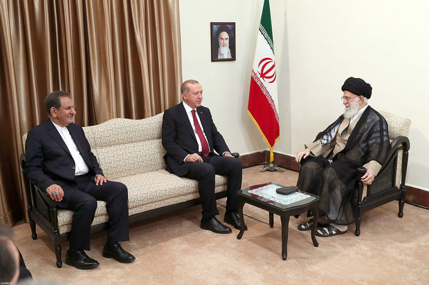 Iran's Leader receives Turkish, Russian presidents in Tehran