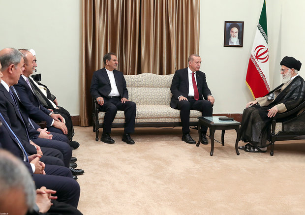 Iran's Leader receives Turkish, Russian presidents in Tehran