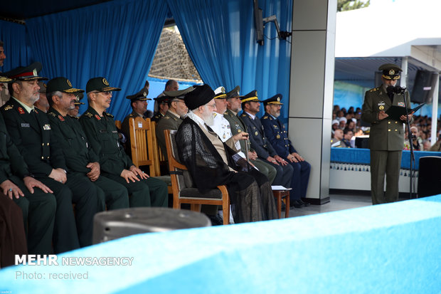 Graduation ceremony of Army cadets at Naval Academy

