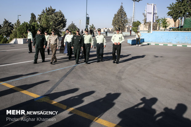 Graduation ceremony of police cadets at Amin University