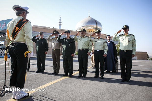 Graduation ceremony of police cadets at Amin University