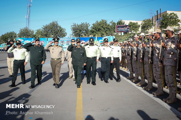 Graduation ceremony of police cadets at Amin University