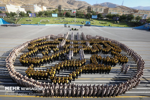 Graduation ceremony of police cadets at Amin University