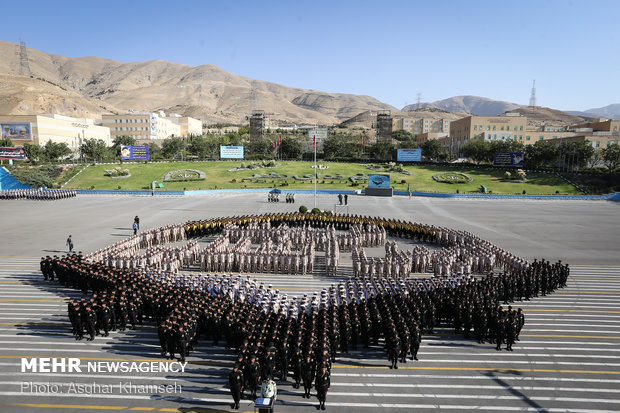 Graduation ceremony of police cadets at Amin University