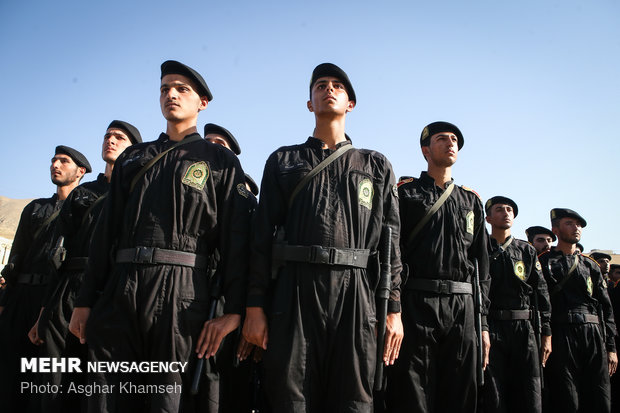 Graduation ceremony of police cadets at Amin University