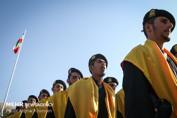 Graduation ceremony of police cadets at Amin University