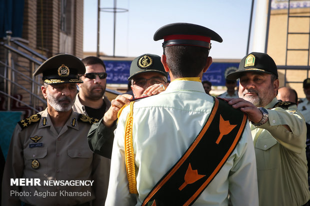 Graduation ceremony of police cadets at Amin University