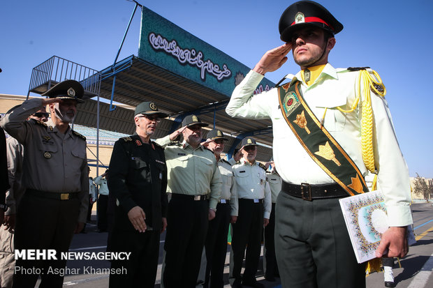 Graduation ceremony of police cadets at Amin University