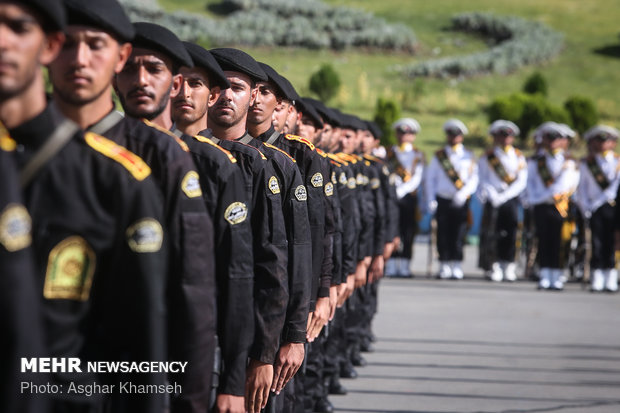 Graduation ceremony of police cadets at Amin University