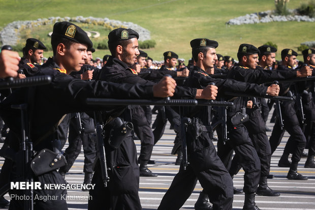 Graduation ceremony of police cadets at Amin University