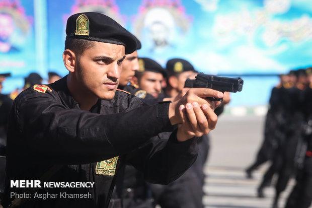 Graduation ceremony of police cadets at Amin University