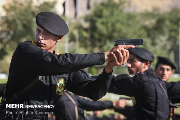 Graduation ceremony of police cadets at Amin University