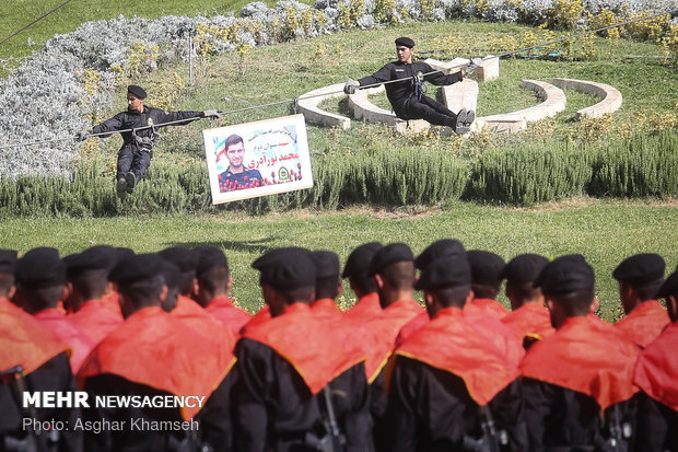 Graduation ceremony of police cadets at Amin University