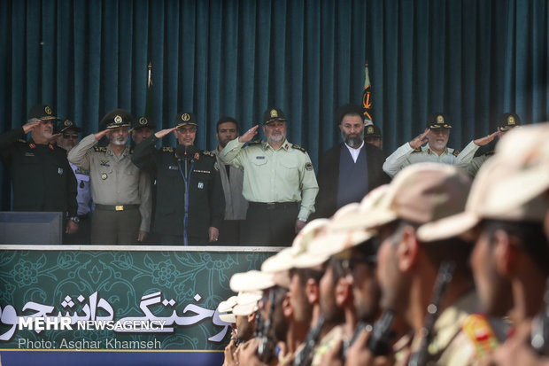 Graduation ceremony of police cadets at Amin University