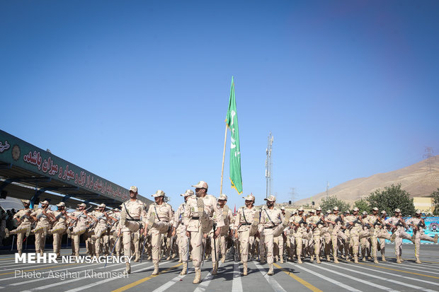 Graduation ceremony of police cadets at Amin University