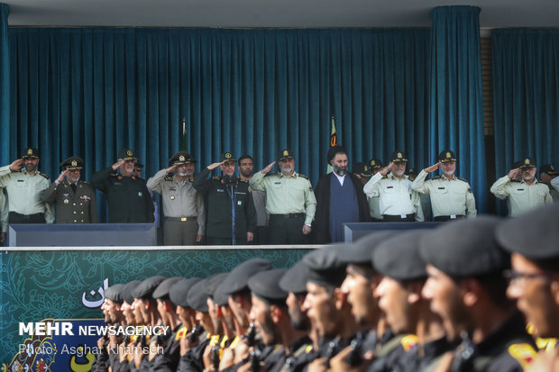 Graduation ceremony of police cadets at Amin University