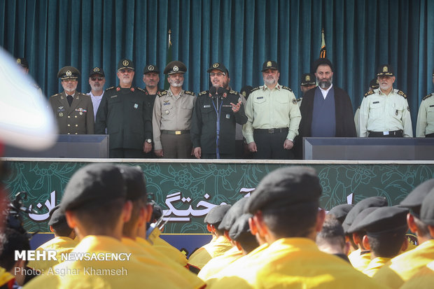 Graduation ceremony of police cadets at Amin University