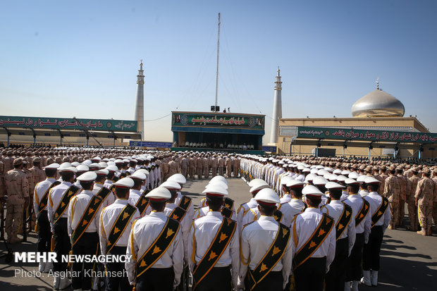 Graduation ceremony of police cadets at Amin University