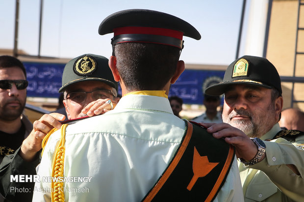 Graduation ceremony of police cadets at Amin University